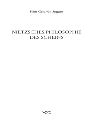 cover image of Nietzsches Philosophie des Scheins